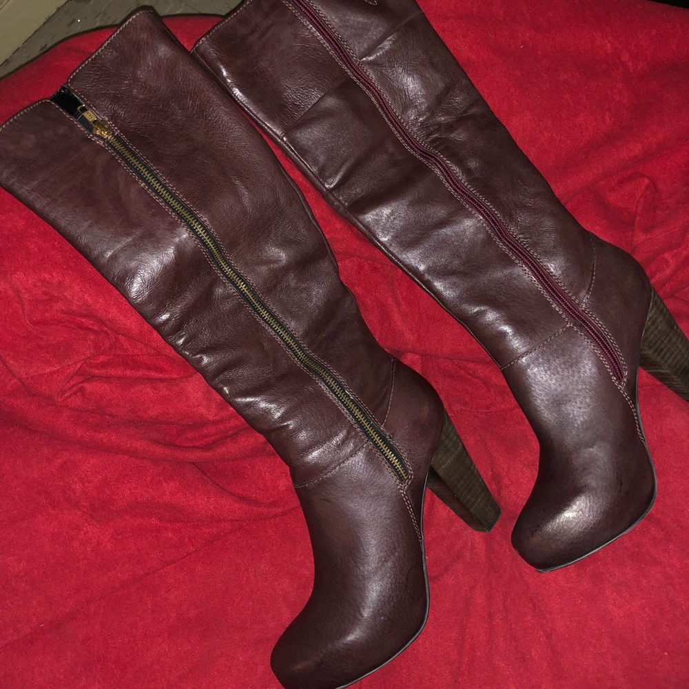 Leather boots